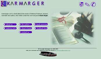 Karmarger Books website Screen Shot